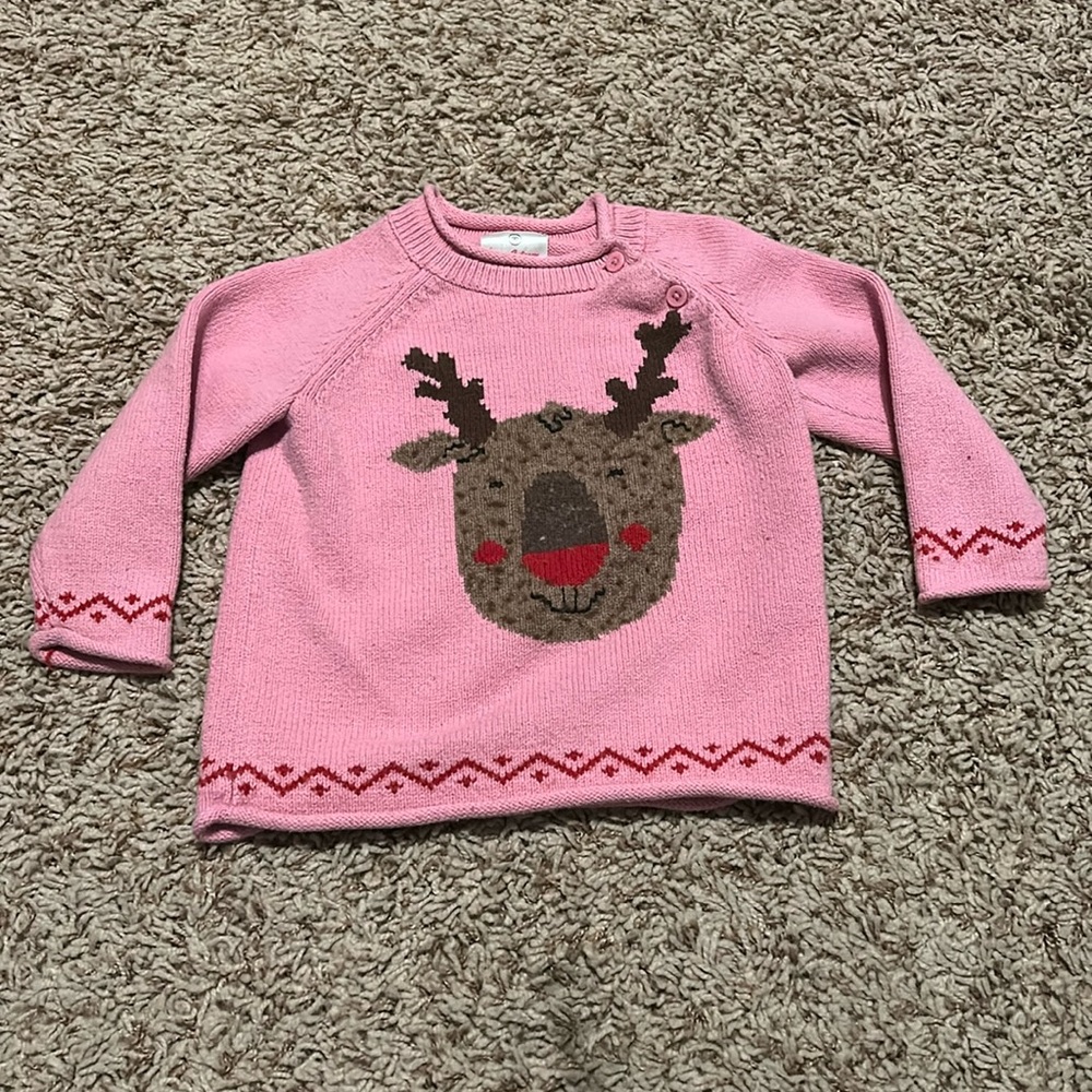 Hanna Andersson reindeer sweater (size 90/3T)